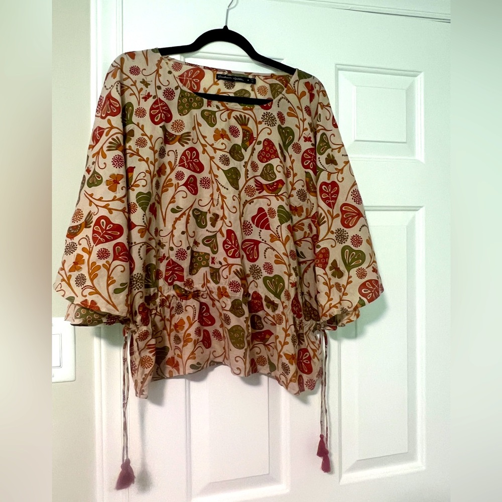 Titli organic cotton blouse by Gudrun Sjoden
